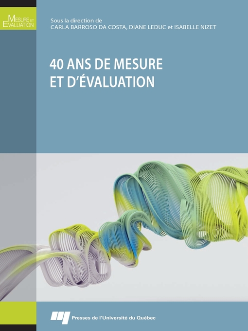 Title details for 40 ans de mesure et d'évaluation by Carla Barroso da Costa - Available